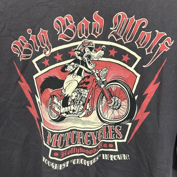 Disney Big Bad Wolf x Lucky Brand Big Bad Wolf Motorcycles size XXL - Picture 4 of 4